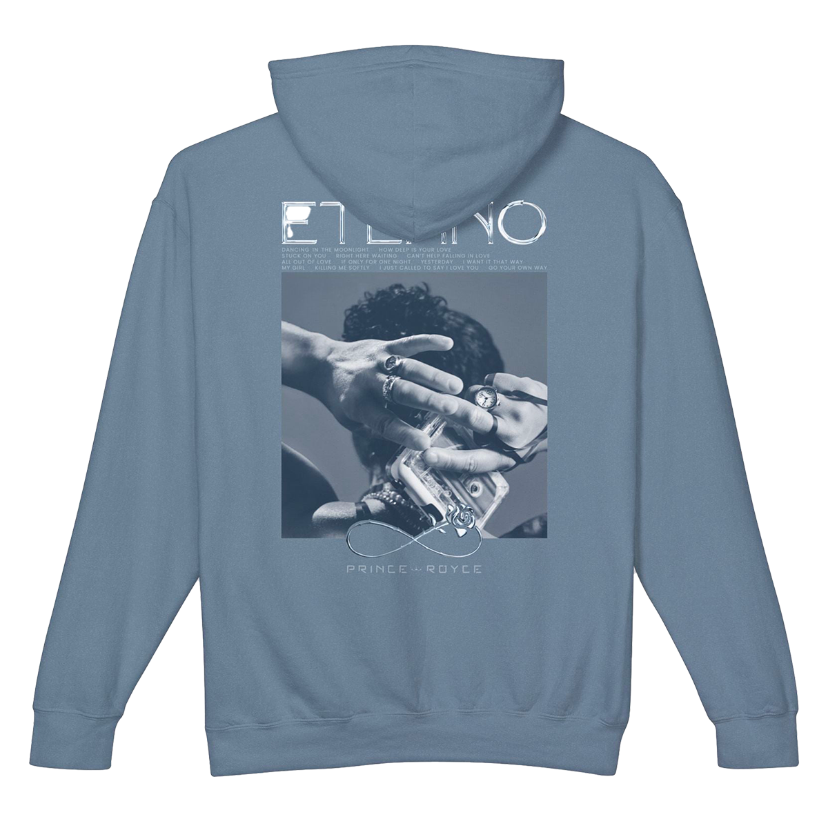 Prince Royce ETERNO Blue Hoodie