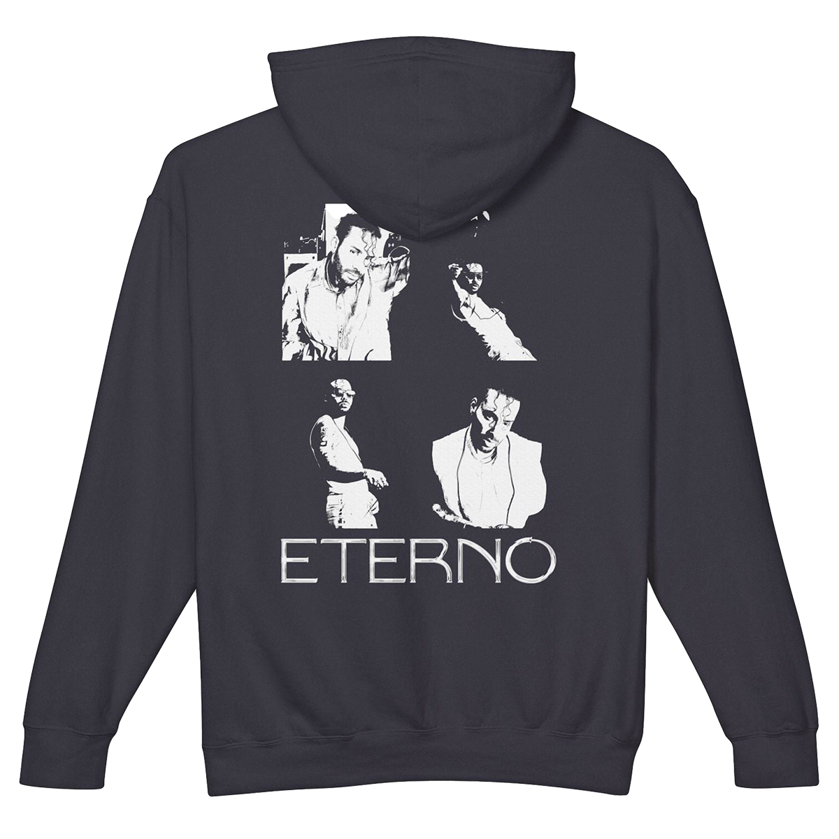 Prince Royce ETERNO Black Boxy Hoodie